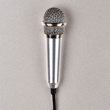 Load image into Gallery viewer, Portable 3.5mm Stereo Studio Mic KTV Karaoke Mini Microphone For Smart Phone Laptop PC Desktop Handheld Audio Microphone