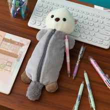 Load image into Gallery viewer, Cartoon Soft Pencil Pouch Pen Bag Makeup Pouch Plush Sea Otter Pencil Case Portable Pen Marker Holder School Supplies