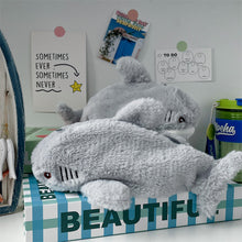 Load image into Gallery viewer, Large Capacity Pen Pouch Stationery Storage Box Cute Plush Ocean Shark Pencil Case Portable Cosmetic Bag School Office Supplies