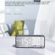 Load image into Gallery viewer, G50 Wireless Bluetooth Speaker with FM Mini Card Mirror Alarm Clock Audio Stall Receiving K Voice Prompt