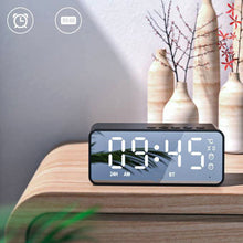 Load image into Gallery viewer, G50 Wireless Bluetooth Speaker with FM Mini Card Mirror Alarm Clock Audio Stall Receiving K Voice Prompt