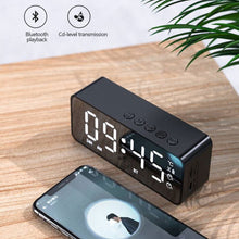 Load image into Gallery viewer, G50 Wireless Bluetooth Speaker with FM Mini Card Mirror Alarm Clock Audio Stall Receiving K Voice Prompt
