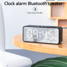 Load image into Gallery viewer, G50 Wireless Bluetooth Speaker with FM Mini Card Mirror Alarm Clock Audio Stall Receiving K Voice Prompt