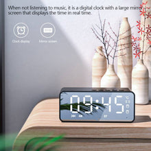 Load image into Gallery viewer, G50 Wireless Bluetooth Speaker with FM Mini Card Mirror Alarm Clock Audio Stall Receiving K Voice Prompt
