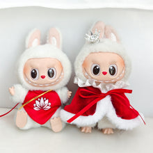 Load image into Gallery viewer, Clothes for 17cm Labubu Fashion Clothes Cape Bibs Cozy Miniature Clothes Doll Mini Fashion Accessories