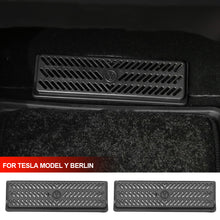 Load image into Gallery viewer, 2Pcs Car Under Seat Rear Air Vent Protect Cover Anti-block Backseat Outlet Grille Protection For Tesla Model Y 2024 Berlin Accessories