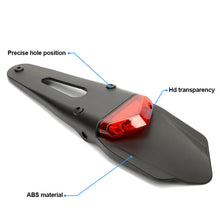 Load image into Gallery viewer, Universal Motorcycle Rear Fender License Plate Holder With LED Tail Light Brake Lamp For Enduro Motocross Dirt Bike Accessories
