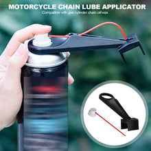 Load image into Gallery viewer, Motorcycle Chain Oiler Spray Gear Kit Motorcycle Chain Lube Applicator Mess-Free Chain Wax Chain Cleaner Attachment