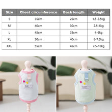 Load image into Gallery viewer, Spring and Autumn Dog Clothes Teddy Classic Striped Vest Bichon Leashable T-Shirt Yorkie Cool Pullover Pet Supplies