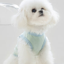 Load image into Gallery viewer, Spring and Autumn Dog Clothes Teddy Classic Striped Vest Bichon Leashable T-Shirt Yorkie Cool Pullover Pet Supplies