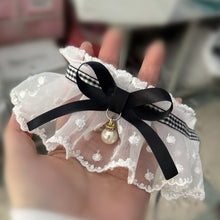 Load image into Gallery viewer, Lace Bowknot Pearl Collar Cat Dog Neckerchief Pet Cats Kitten Dog Puppy String Bib Necklace Necktie Neck Strap Scarf Accessories