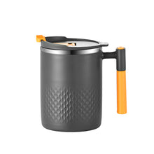 Load image into Gallery viewer, Portable Double-layer Anti-scalding Coffee Mug 304 Stainless Steel Water Cup with Handle and Cover Leak-proof Thermos Cups Mugs