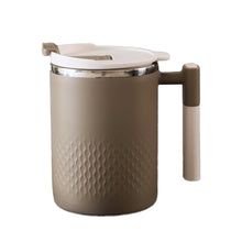 Load image into Gallery viewer, Portable Double-layer Anti-scalding Coffee Mug 304 Stainless Steel Water Cup with Handle and Cover Leak-proof Thermos Cups Mugs