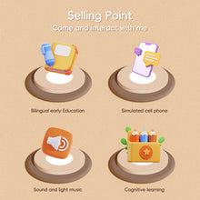 Load image into Gallery viewer, Baby Phone Toy Music Sound Telephone Sleeping Toys With Teether Simulation Phone Kids Infant Early Educational Toy Kids Gifts