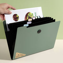 Load image into Gallery viewer, 8 Layers A4 File Folder Storage Test Paper Desktop Tool Organ Bag Office Business School Student Supplies Sorting Stationery