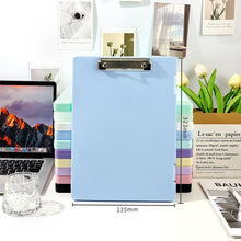 Load image into Gallery viewer, A4 Plastic File Box Folder Storage Multi-Purpose Desktop Test Paper Organizer Document Board Folder Storage Box Writing Board Office