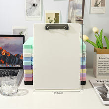 Load image into Gallery viewer, A4 Plastic File Box Folder Storage Multi-Purpose Desktop Test Paper Organizer Document Board Folder Storage Box Writing Board Office