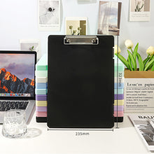 Load image into Gallery viewer, A4 Plastic File Box Folder Storage Multi-Purpose Desktop Test Paper Organizer Document Board Folder Storage Box Writing Board Office