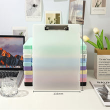 Load image into Gallery viewer, A4 Plastic File Box Folder Storage Multi-Purpose Desktop Test Paper Organizer Document Board Folder Storage Box Writing Board Office