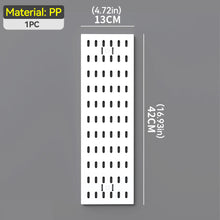 Load image into Gallery viewer, Punch-Free DIY Wall Hole Hang Pegboard Board Panels Storage Splicable Rack Wall Organizer Shelves For Kitchen Dormitory Room Home Decoration