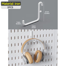 Load image into Gallery viewer, Punch-Free DIY Wall Hole Hang Pegboard Board Panels Storage Splicable Rack Wall Organizer Shelves For Kitchen Dormitory Room Home Decoration