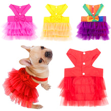 Load image into Gallery viewer, Pet Dog Dresses for Small Dog Girl Pet Supplies Party Clothes Photo Props Pet Costume Dog Clothes Tutu Shirt Puppy Skirt