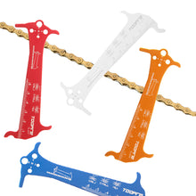 Load image into Gallery viewer, 1PC Multi-Functional Bicycle Chain Measuring Ruler Chain Wear Detection Tool Length Diameter Test Calipers