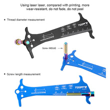 Load image into Gallery viewer, 1PC Multi-Functional Bicycle Chain Measuring Ruler Chain Wear Detection Tool Length Diameter Test Calipers