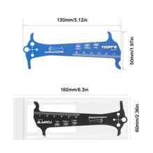 Load image into Gallery viewer, 1PC Multi-Functional Bicycle Chain Measuring Ruler Chain Wear Detection Tool Length Diameter Test Calipers