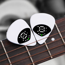 Load image into Gallery viewer, 1PC 2-IN-1 Guitar Pick Tuner Bass and Ukulele 12-Tone Equal Temperament Tuner