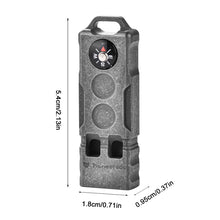 Load image into Gallery viewer, 2-IN-1 Outdoor Adventure High-Decibel Titanium Explosive Whistle EDC Extended Design Compass With Hanging Holes