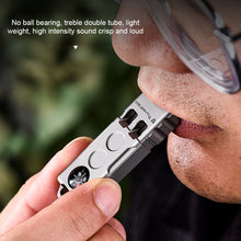 Load image into Gallery viewer, 2-IN-1 Outdoor Adventure High-Decibel Titanium Explosive Whistle EDC Extended Design Compass With Hanging Holes