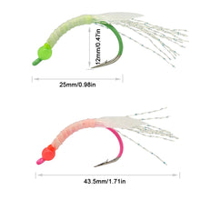 Load image into Gallery viewer, 5PCS Sea Fishing Fluorescent Yellow Fish Hooks Without Barrier Barbs Designed Night Fishing Gear Supplies