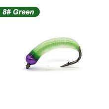 Load image into Gallery viewer, 1PC Luminous Nymphs Fly Hook Lure Bent Back Hook Fishing Accessories