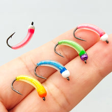 Load image into Gallery viewer, 1PC Luminous Nymphs Fly Hook Lure Bent Back Hook Fishing Accessories