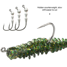 Load image into Gallery viewer, 5PCS Lure Fire Basto Hooks Lightweight Micro Reinforcement Lead Head Hook Black Pit Lure Fishhook