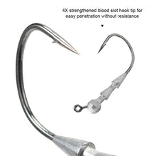 Load image into Gallery viewer, 5PCS Lure Fire Basto Hooks Lightweight Micro Reinforcement Lead Head Hook Black Pit Lure Fishhook