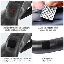 Load image into Gallery viewer, 6PCS/Box Bicycle Glue-Free Tire Patch With Polishing Disc Leak-Proof Explosion-Proof Strong Adhesive Inner Tube Tire Patch