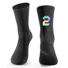 Load image into Gallery viewer, 1Pair Figure Dazzling Reflection Riding Socks For 39-46 Yard Road Bike Wmoisture Absorption And Sweat Releasing Riding Netherstock