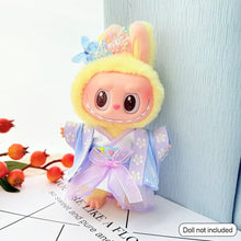 Load image into Gallery viewer, Hanfu Set Suitable for 17cm Labubu Doll Clothes Elegant Mini Dress with Delicate Ribbons Cute Decorative Dolls Mini Fashion Accessories