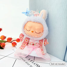 Load image into Gallery viewer, Hanfu Set Suitable for 17cm Labubu Doll Clothes Elegant Mini Dress with Delicate Ribbons Cute Decorative Dolls Mini Fashion Accessories