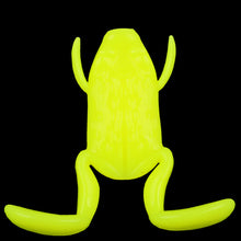 Load image into Gallery viewer, 1PC Lure Topwater Kicking Frog Simulation TPE Frog Bait Long Cast Surface Black Pit Wild Fishing Fake Bait