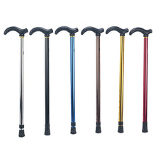 Load image into Gallery viewer, Two Sections of Reinforced Mountain Climbing Outdoor Cane Aluminum Alloy Ultra Light Anti Slip Elderly Cane Telescopic Cane Walking Aid Cane