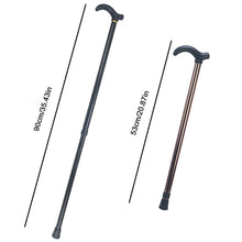 Load image into Gallery viewer, Two Sections of Reinforced Mountain Climbing Outdoor Cane Aluminum Alloy Ultra Light Anti Slip Elderly Cane Telescopic Cane Walking Aid Cane