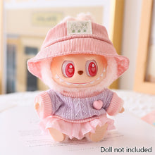 Load image into Gallery viewer, Miniature Lovely Sweater Saree Set for 17cm Labubu Dolls Cute DIY Doll Clothes Fashion Accessories Lovely Outfit Gifts for Girls Friends