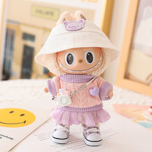 Load image into Gallery viewer, Miniature Lovely Sweater Saree Set for 17cm Labubu Dolls Cute DIY Doll Clothes Fashion Accessories Lovely Outfit Gifts for Girls Friends