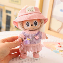 Load image into Gallery viewer, Miniature Lovely Sweater Saree Set for 17cm Labubu Dolls Cute DIY Doll Clothes Fashion Accessories Lovely Outfit Gifts for Girls Friends