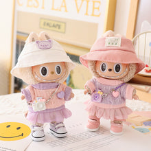 Load image into Gallery viewer, Miniature Lovely Sweater Saree Set for 17cm Labubu Dolls Cute DIY Doll Clothes Fashion Accessories Lovely Outfit Gifts for Girls Friends
