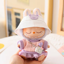 Load image into Gallery viewer, Miniature Lovely Sweater Saree Set for 17cm Labubu Dolls Cute DIY Doll Clothes Fashion Accessories Lovely Outfit Gifts for Girls Friends