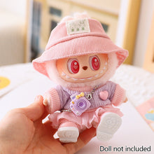 Load image into Gallery viewer, Miniature Lovely Sweater Saree Set for 17cm Labubu Dolls Cute DIY Doll Clothes Fashion Accessories Lovely Outfit Gifts for Girls Friends
